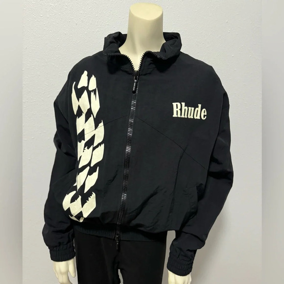 EUC Rhude Black and White Checkered Jacket - Picture 1 of 12